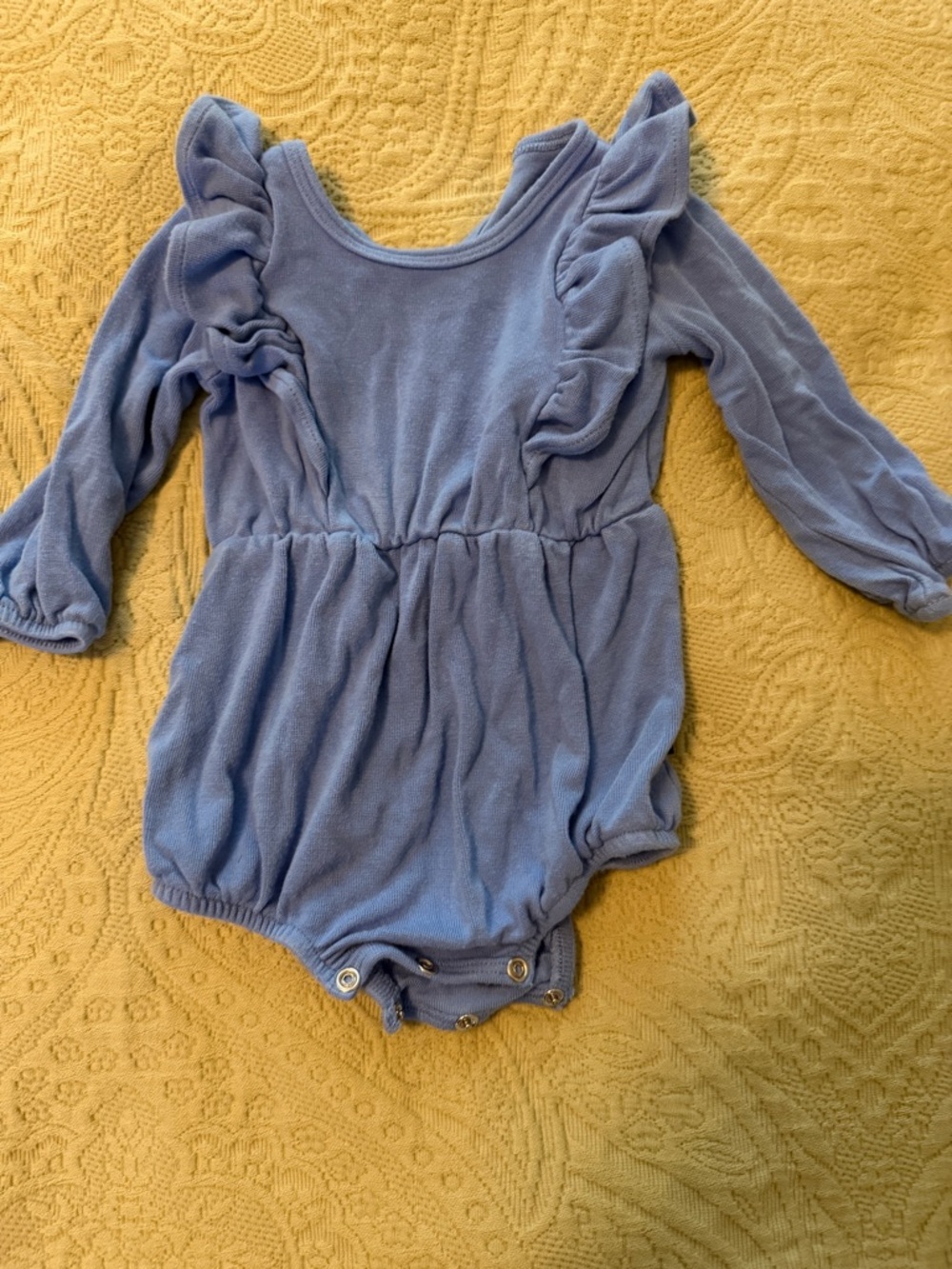 Kyte Baby Ruffle Long-Sleeve One-Piece